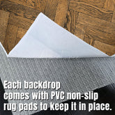 Aperturee - Aperturee Dark Color Wood Crossing Floor Fabric Floor Backdrop